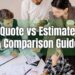 Quote vs Estimate: A Comparison Guide | ReliaBills