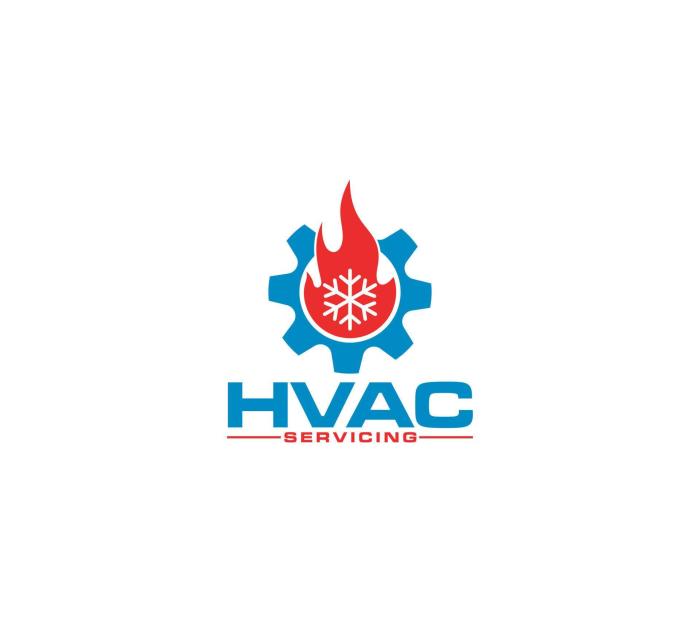 HVAC logo with heating, ventilation and air conditioning company on ...